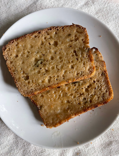 Gluten-Free Sourdough, herby Bread