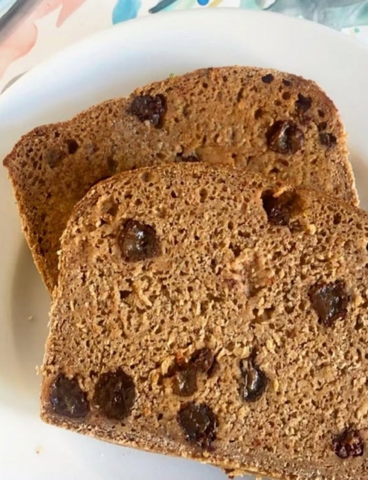 Gluten-Free Sourdough Cinnamon Raisin Bread