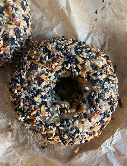 Gluten-Free Sourdough Everything Bagel