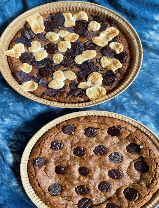 Gluten-free Sourdough GIANT S'MORES COOKIE!