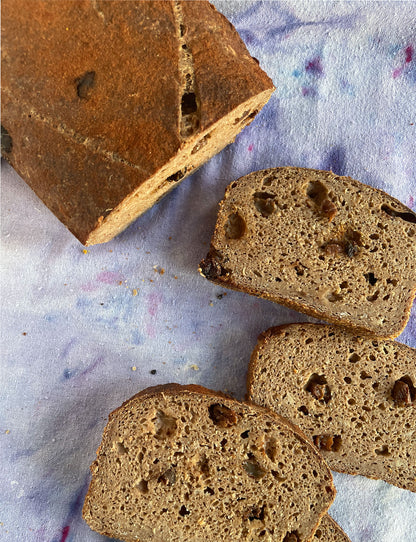 Gluten-Free Sourdough Cinnamon Raisin Bread