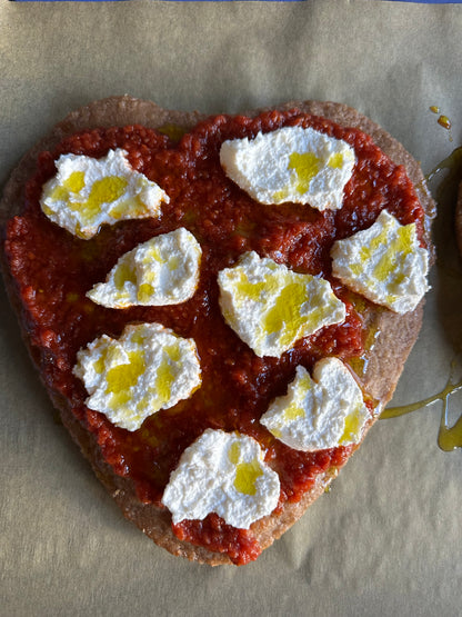 Par-Baked Gluten-free Sourdough Pizza Hearts