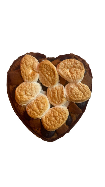 Valentines Smores Mini heart cookie cake