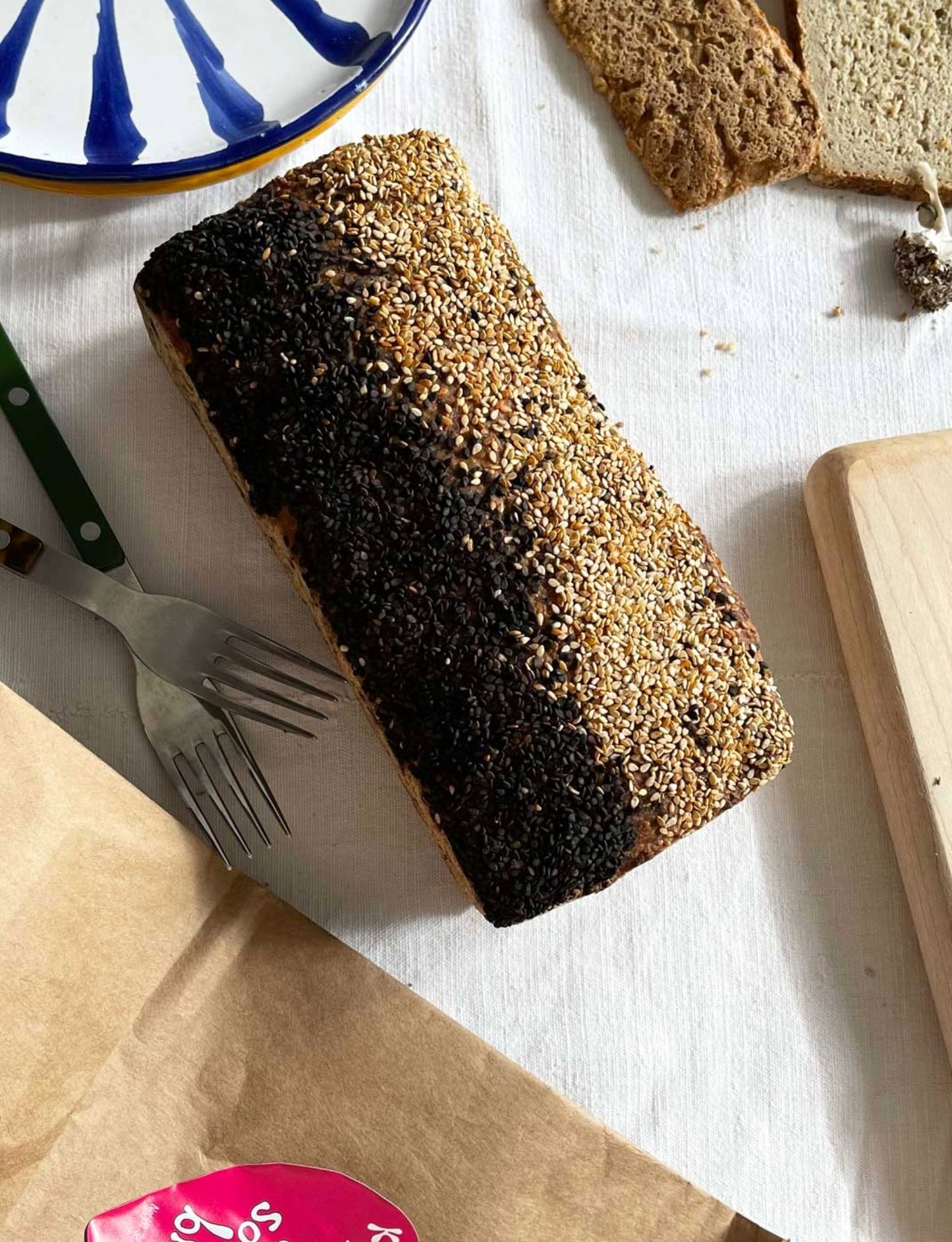 Gluten-Free Sourdough, Sesame Bread