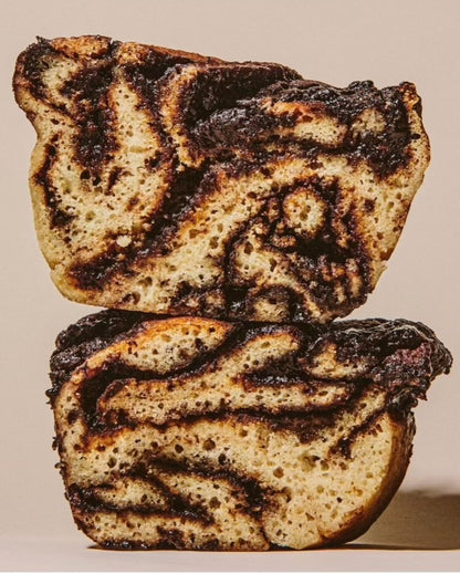Gluten-free Sourdough, Vegan Chocolate Babka Loaf