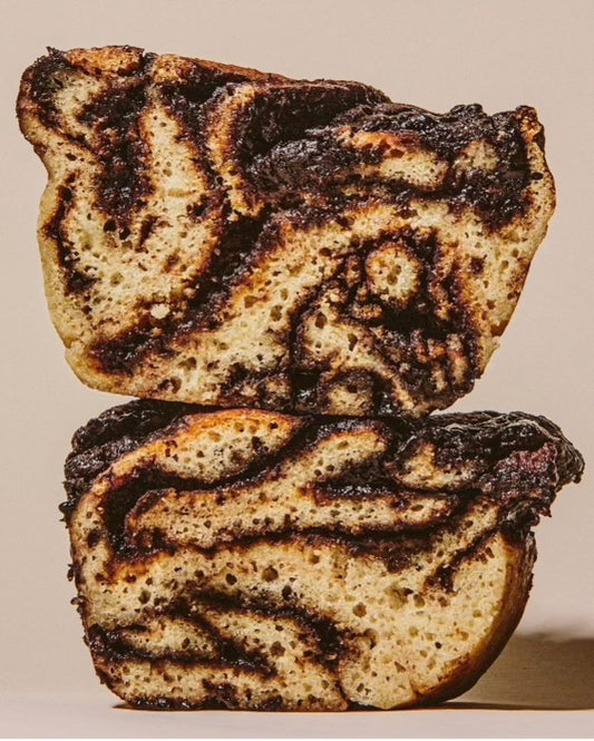 Gluten-free Sourdough, Vegan Chocolate Babka Loaf