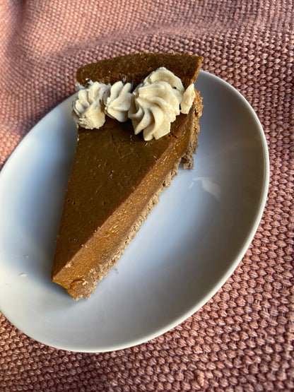 Thanksgiving Gluten Free, Vegan Graham Crust Pumpkin Pie