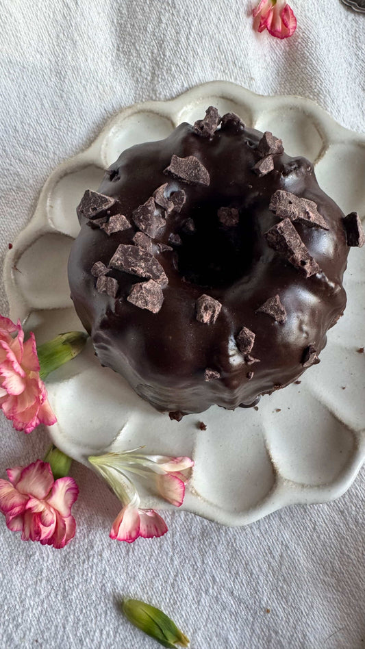 Mini Grain-free, vegan, double Chocolate Bundt Cakes- box of 4