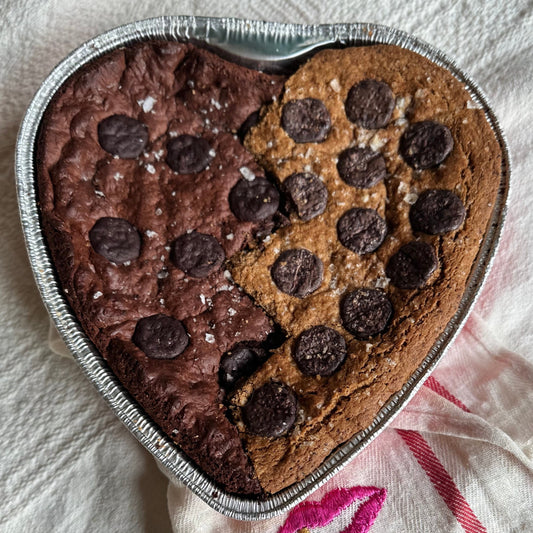 Mixed Emotions Gluten-free sourdough, Vegan BROOKIE (Half Brownie, Half Chocolate Chip )