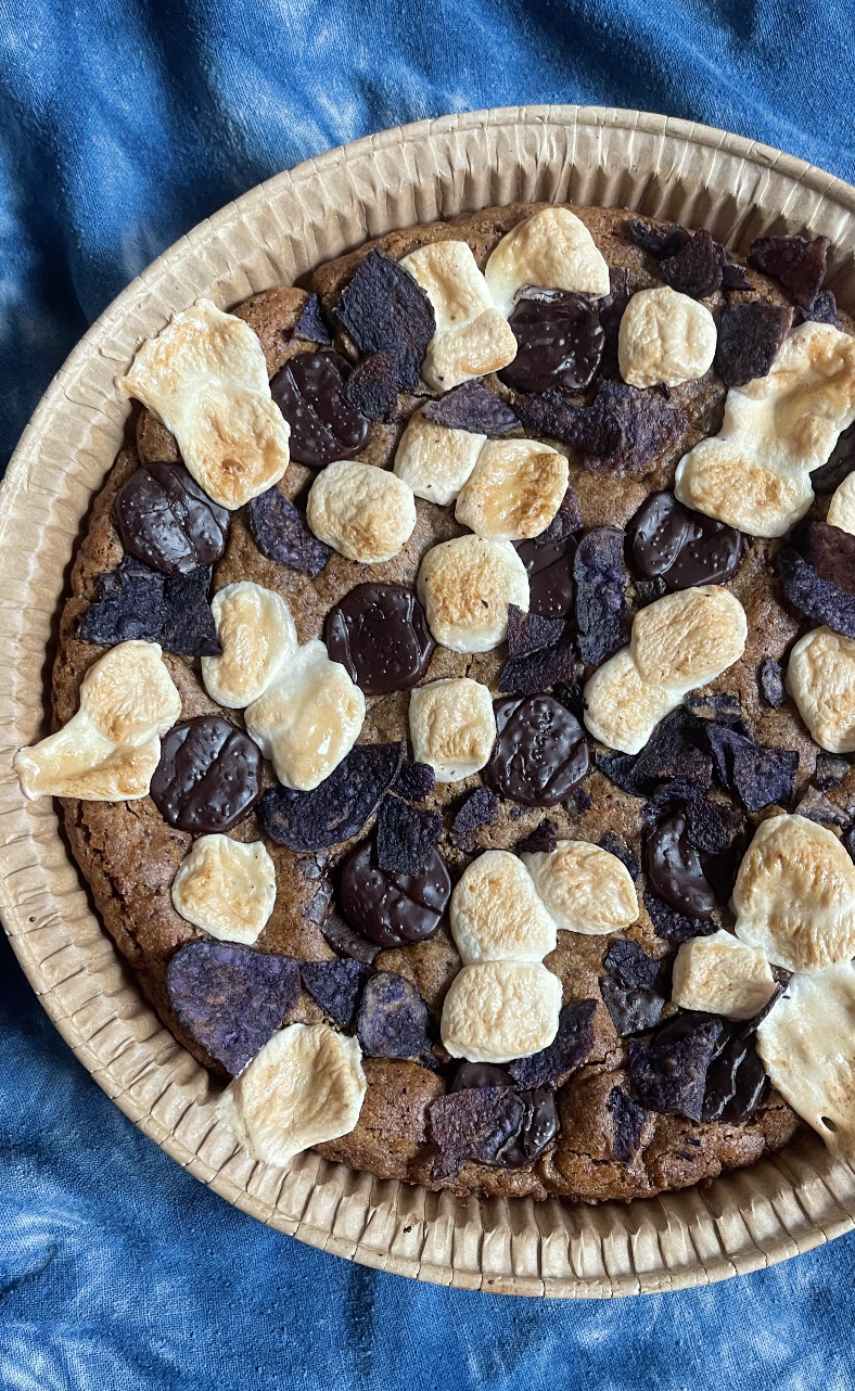 Gluten-free Sourdough GIANT S'MORES COOKIE!