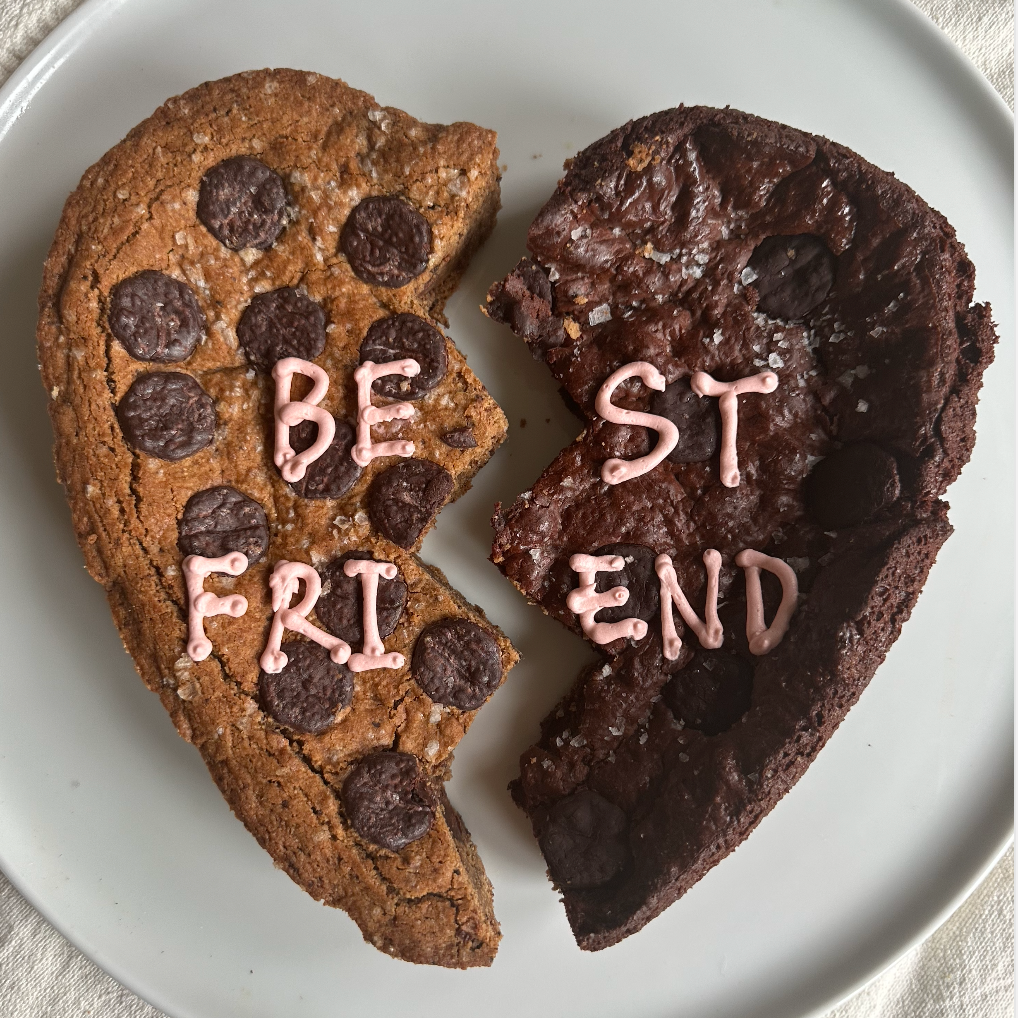 Mixed Emotions Gluten-free sourdough, Vegan BROOKIE (Half Brownie, Half Chocolate Chip )